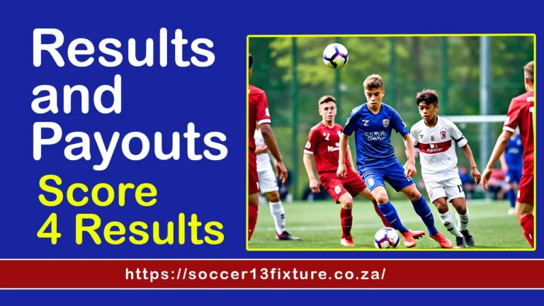 Results and Payouts – Soccer 4