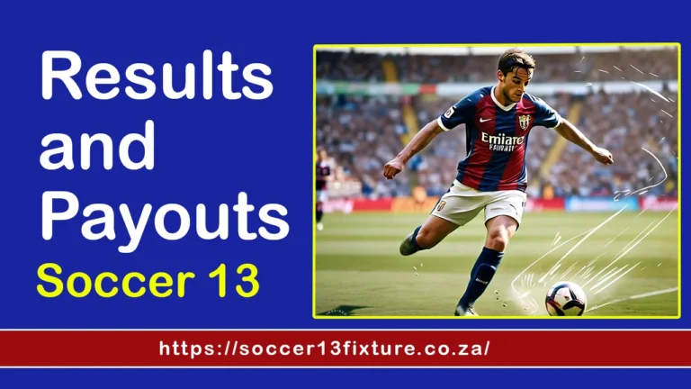 Results and Payouts – Soccer 13